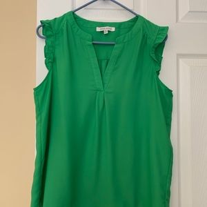 Green Sleeveless Top